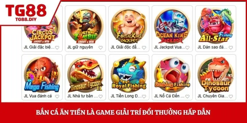 Bắn cá ăn tiền là game giải trí đổi thưởng hấp dẫn