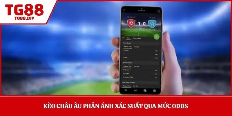 Kèo châu Âu phản ánh xác suất qua mức odds