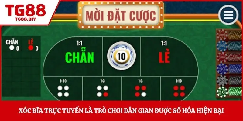 Xóc đĩa trực tuyến là trò chơi dân gian được số hóa hiện đại